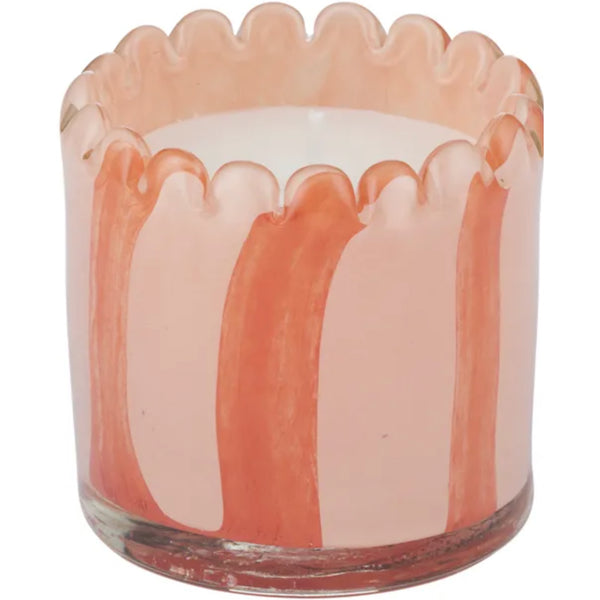 Billie Glass Candle - Rose/Red