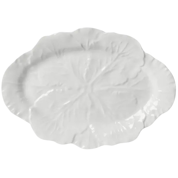 Luxe Cabbage Leaf Oval Platter