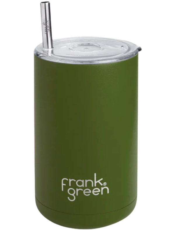 15oz Iced Coffee Cup w/ Straw - Khaki