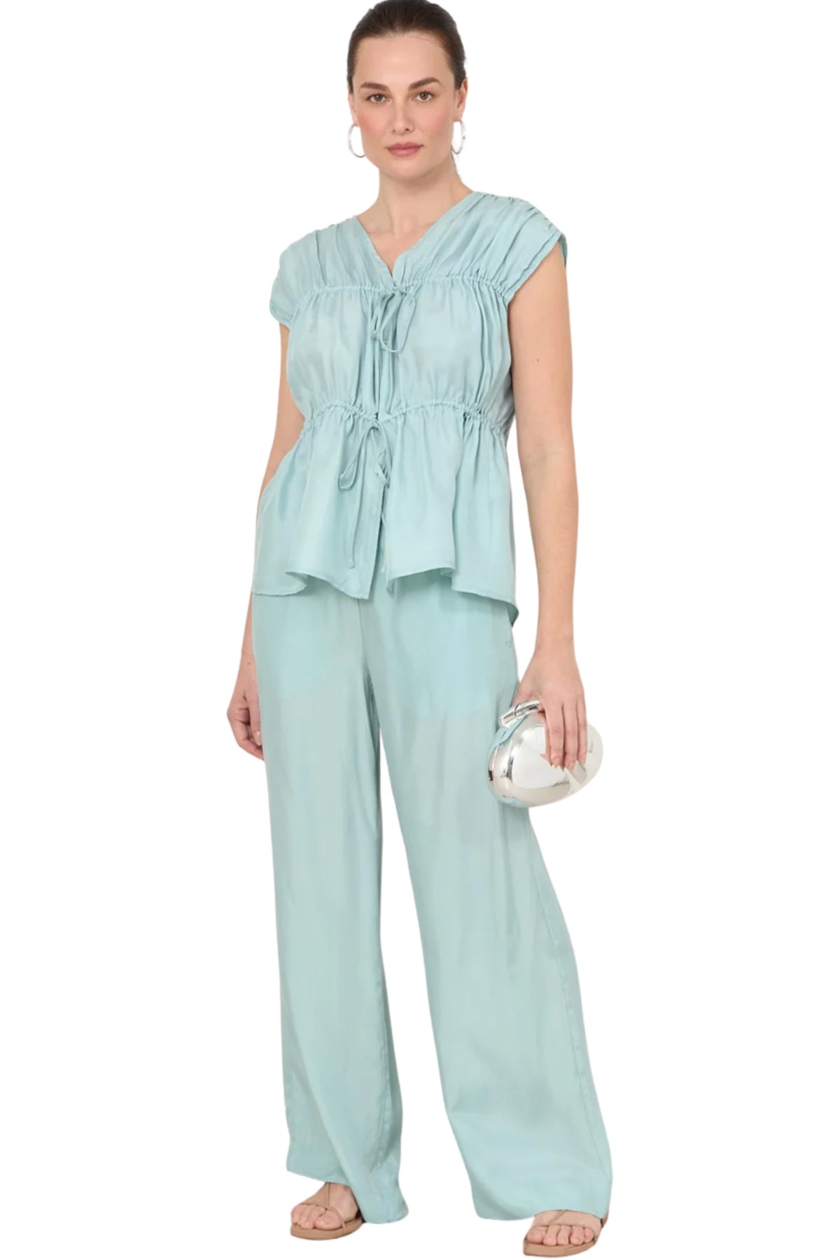 Lorna Cupro Pant - Mint