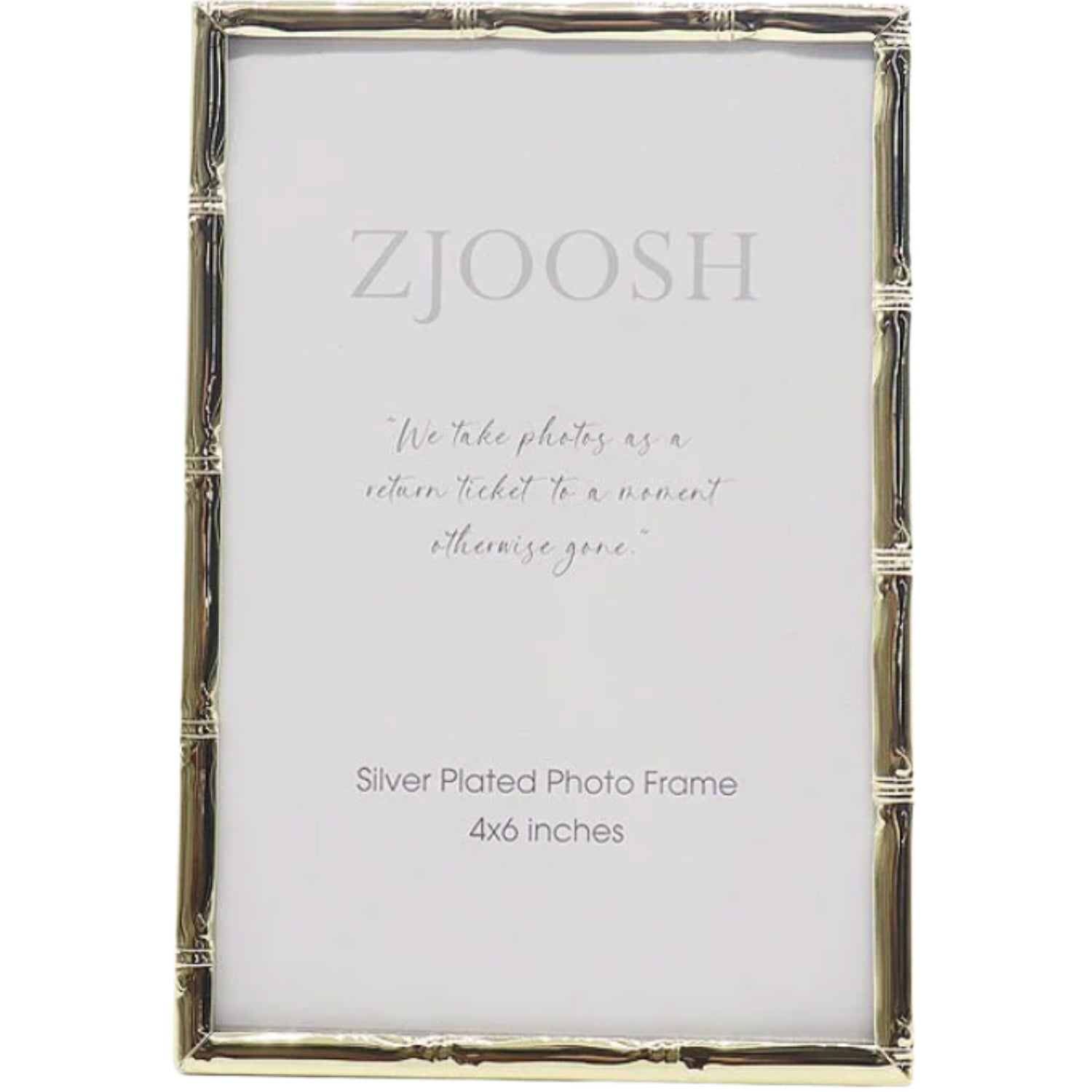 Bamboo Photo Frame 4x6 - Gold