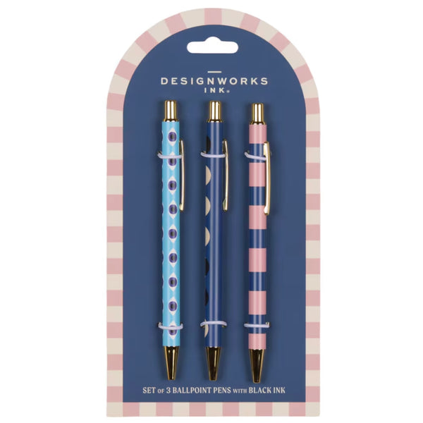 Pen Set - Eye/Moon/Stripe