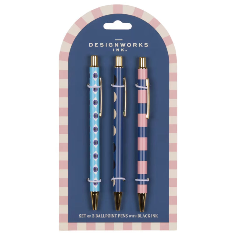 Pen Set - Eye/Moon/Stripe