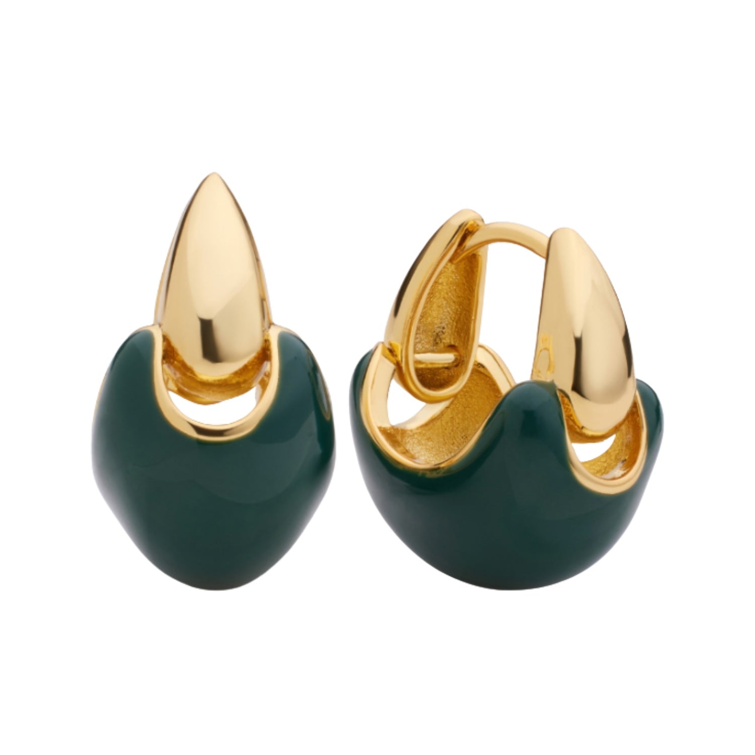 Nara Earring - Olive/Gold