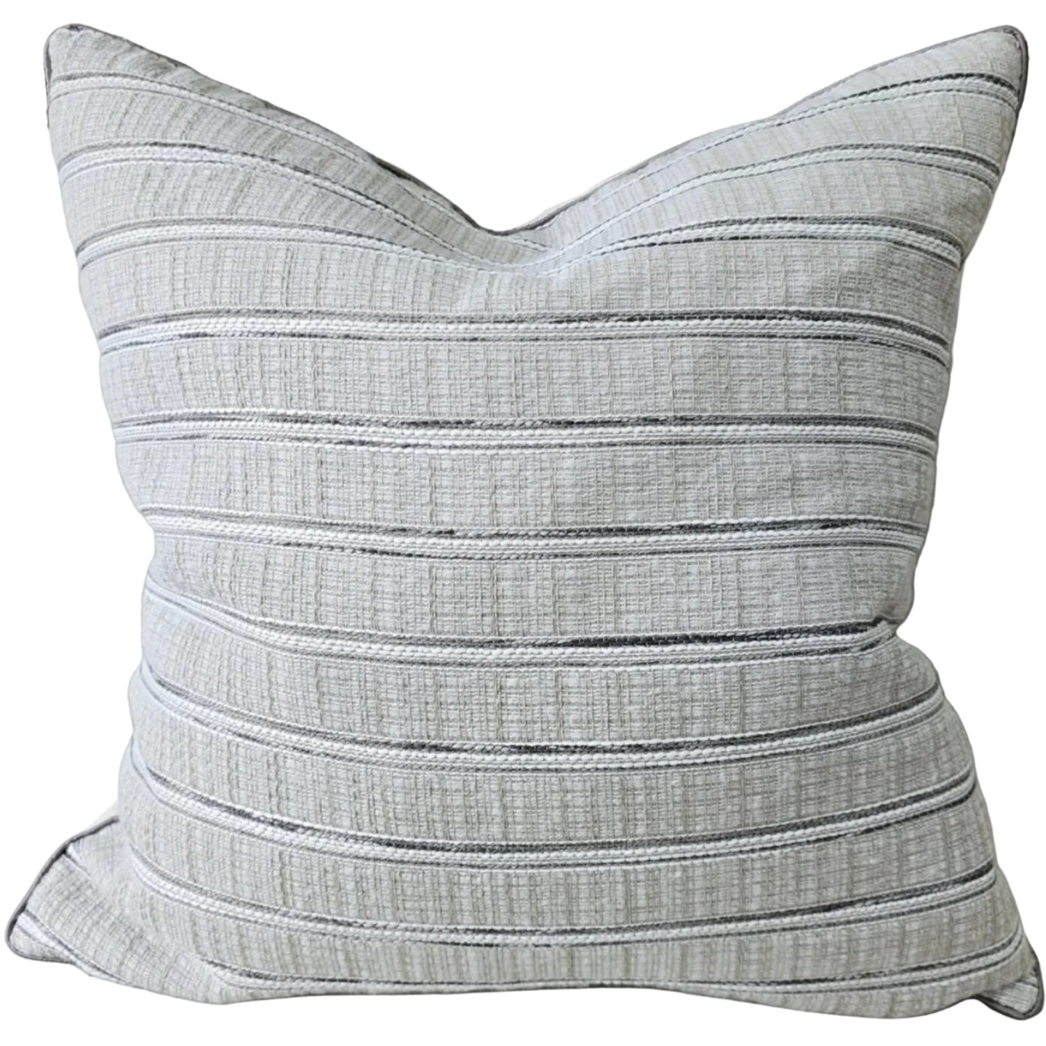 Stave 55cm Cushion - Brown/Grey