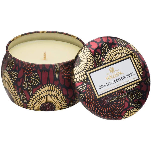 Goji & Tarocco Tin Candle