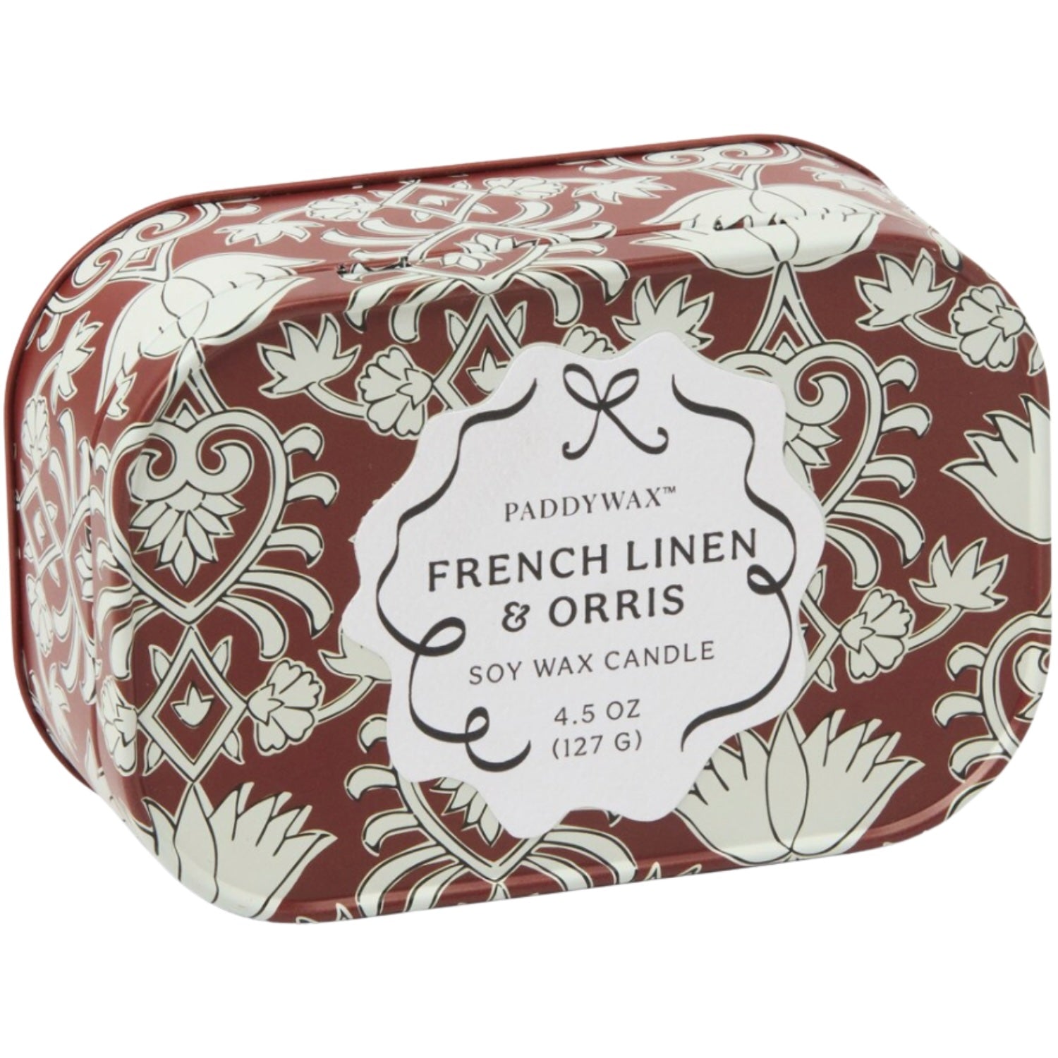 4.5oz Tin Candle - Crimson & Cream