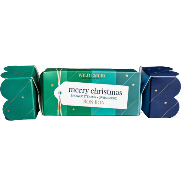 Xmas Shower Steamer/Lip Balm Duo -Fir/Pine