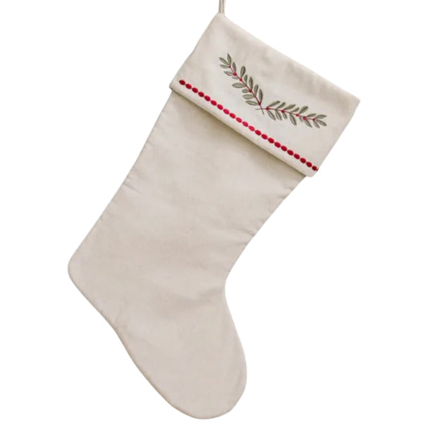 Mistletoe Branch Stocking