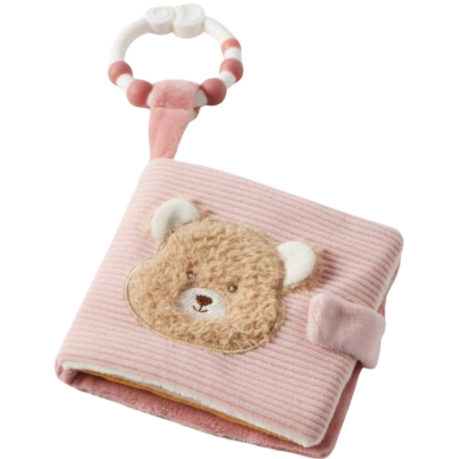 Teddy Bear Fabric Book - Pink