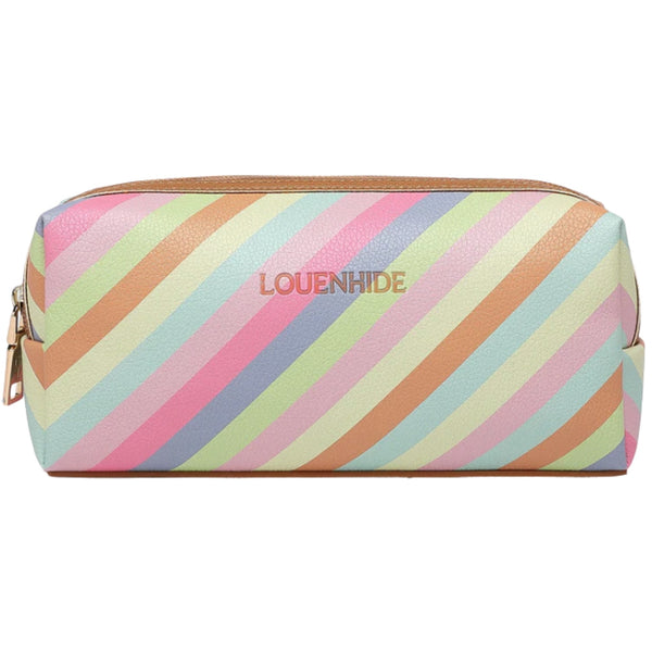 Brianna Makeup Bag - Pastel Stripe