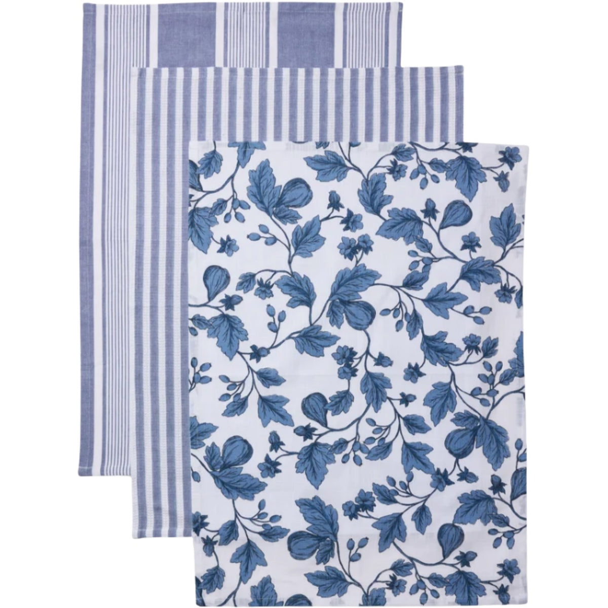 3pk Morgan Dark Blue Tea Towel