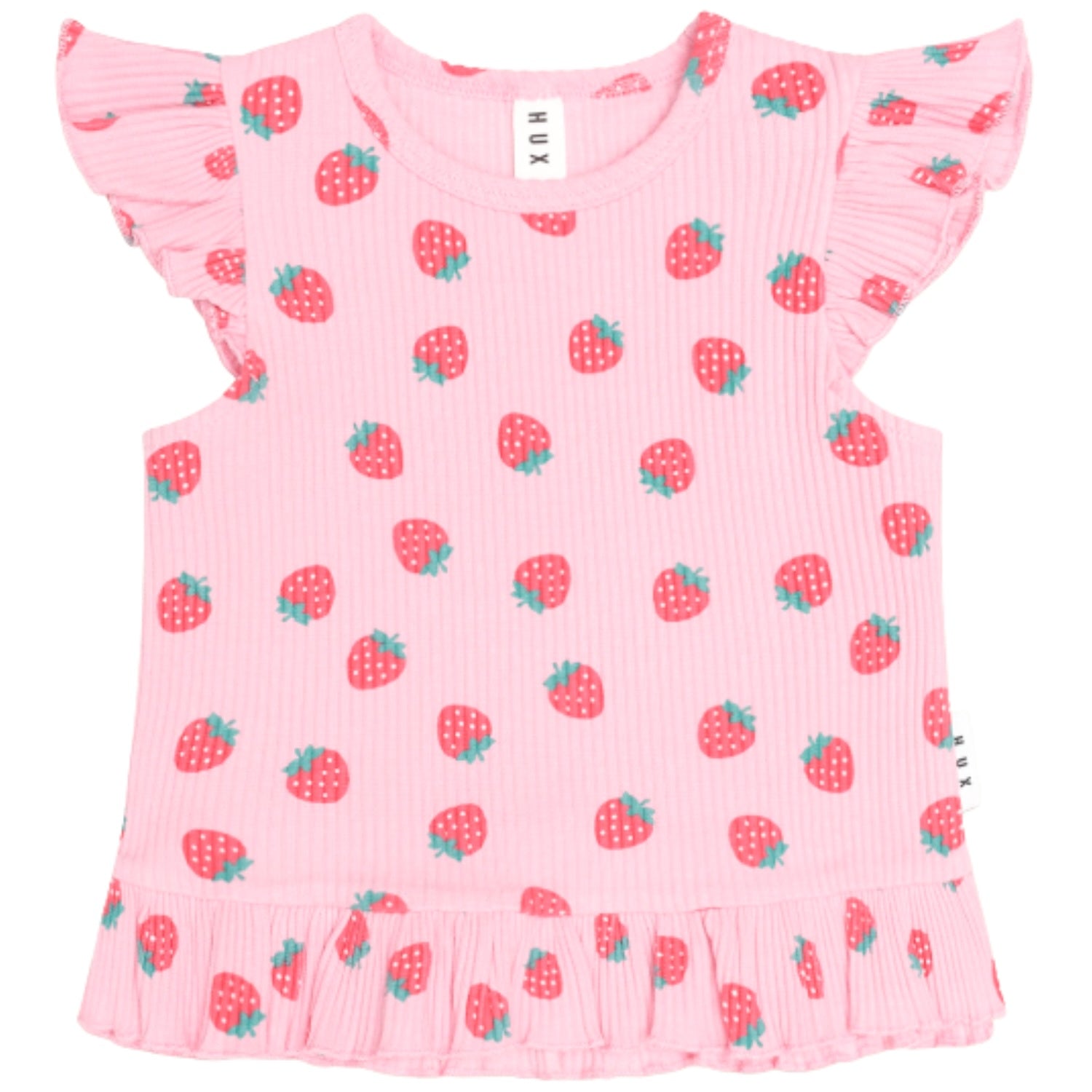 Strawberry Peplum Tee