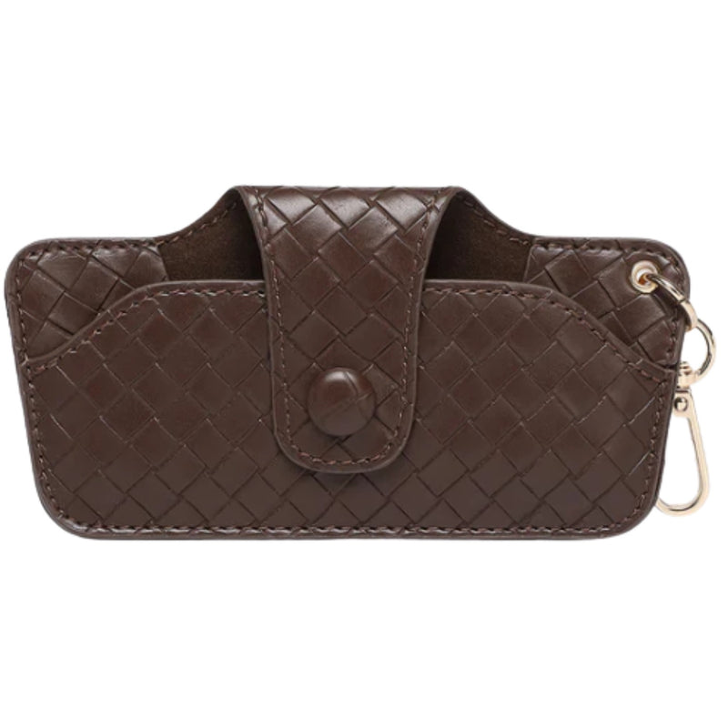 Skittle Sunglass Case - Woven Chocolate
