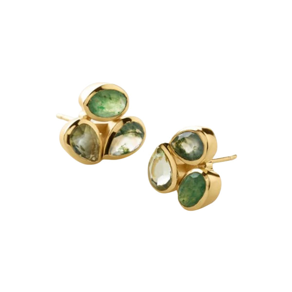 Kylie Earring - Agate/Amethyst/Aventurine