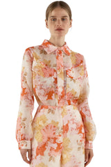 Chloe Blouse - Red/Pink