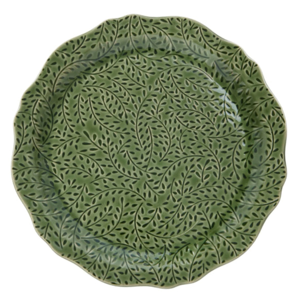 Venus Ceramic Plate 35x35cm - Green
