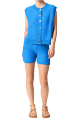 Ravello Knit Vest - Blue