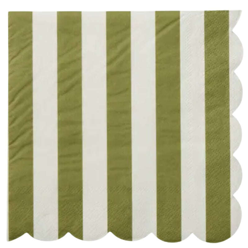 Carnival 20pk Napkins - Olive