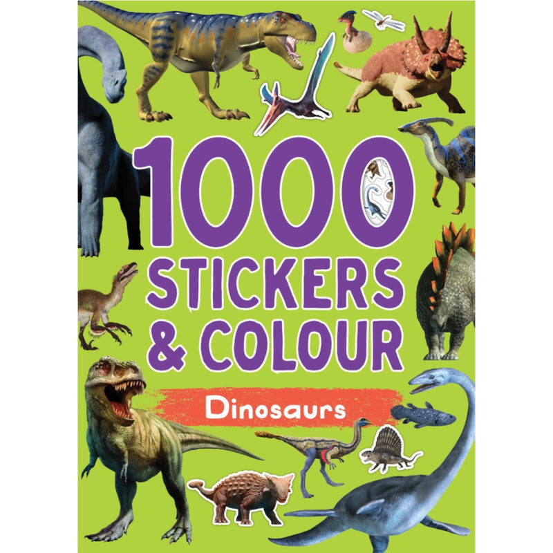 1000 Stickers & Colour - Dinosaurs