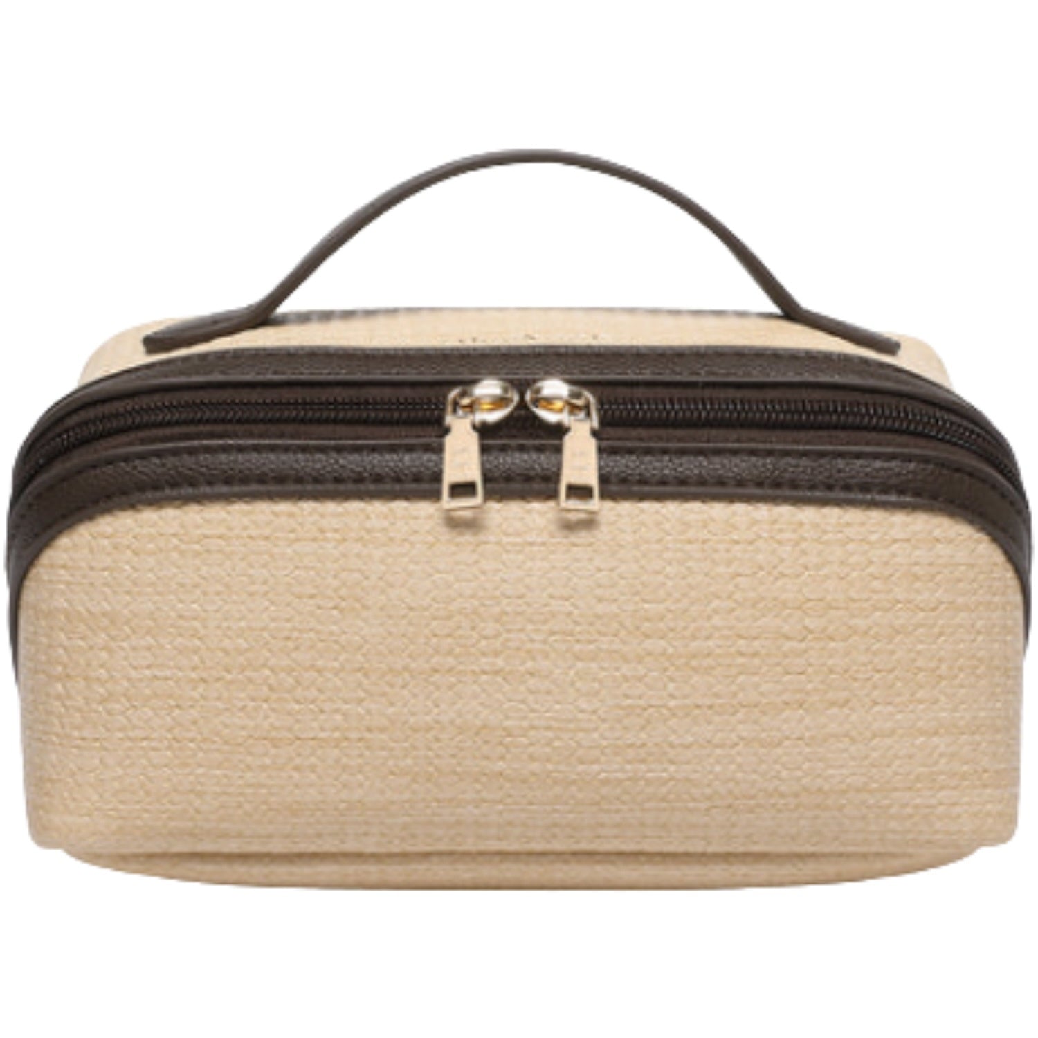 Ellis Makeup Bag - Natural/Choc