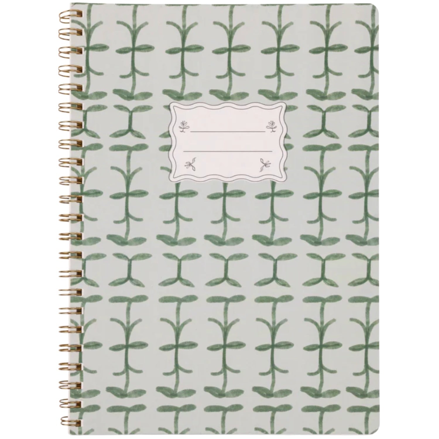 Twinwire Notebook - Green Vine