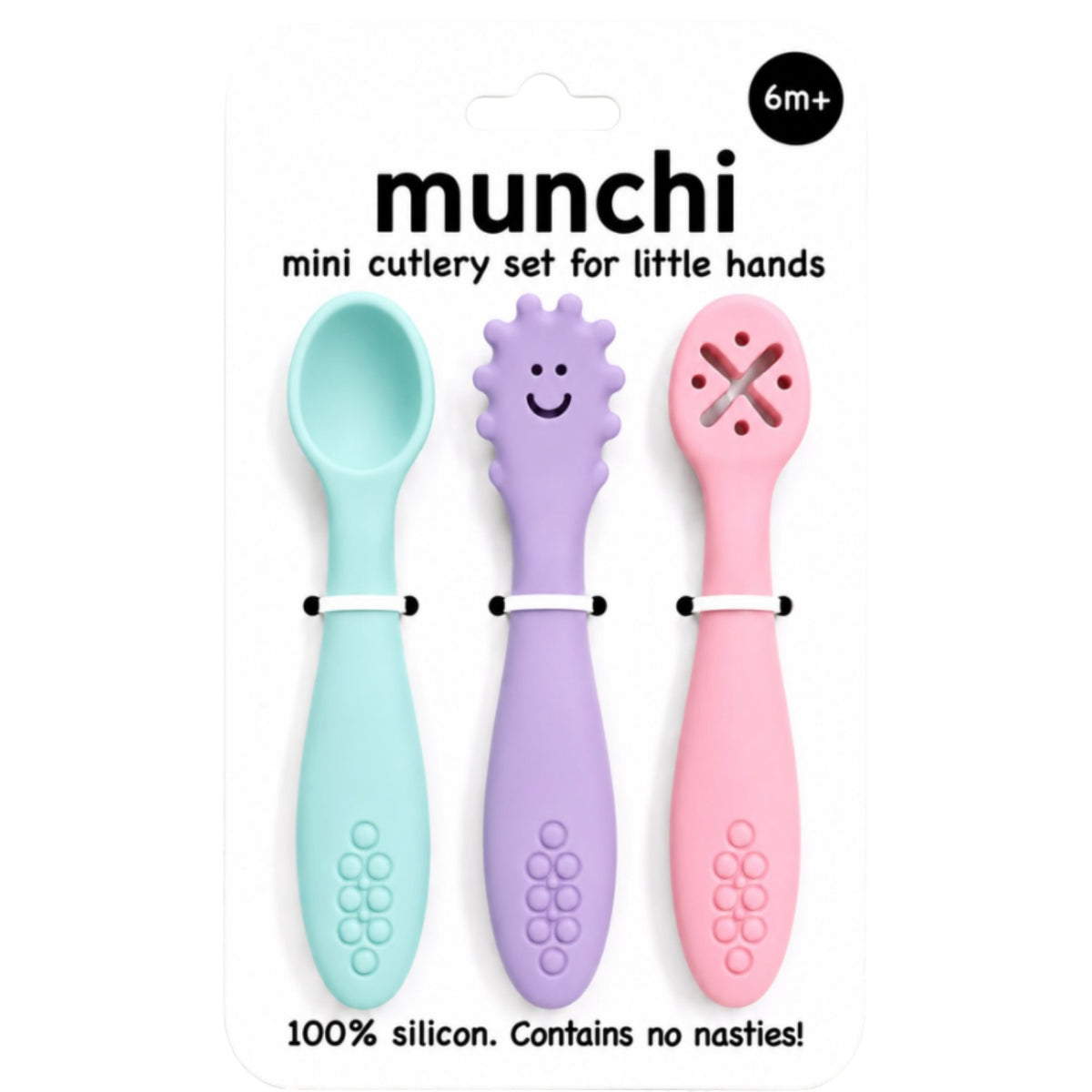 Silicone Cutlery Set - Purple