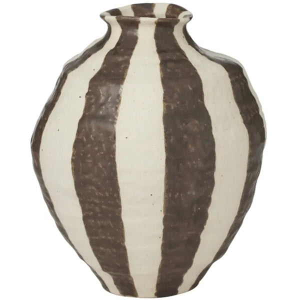 Rayas Vase 18cm - Cocoa