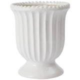 Cassie Pedestal Vase - White