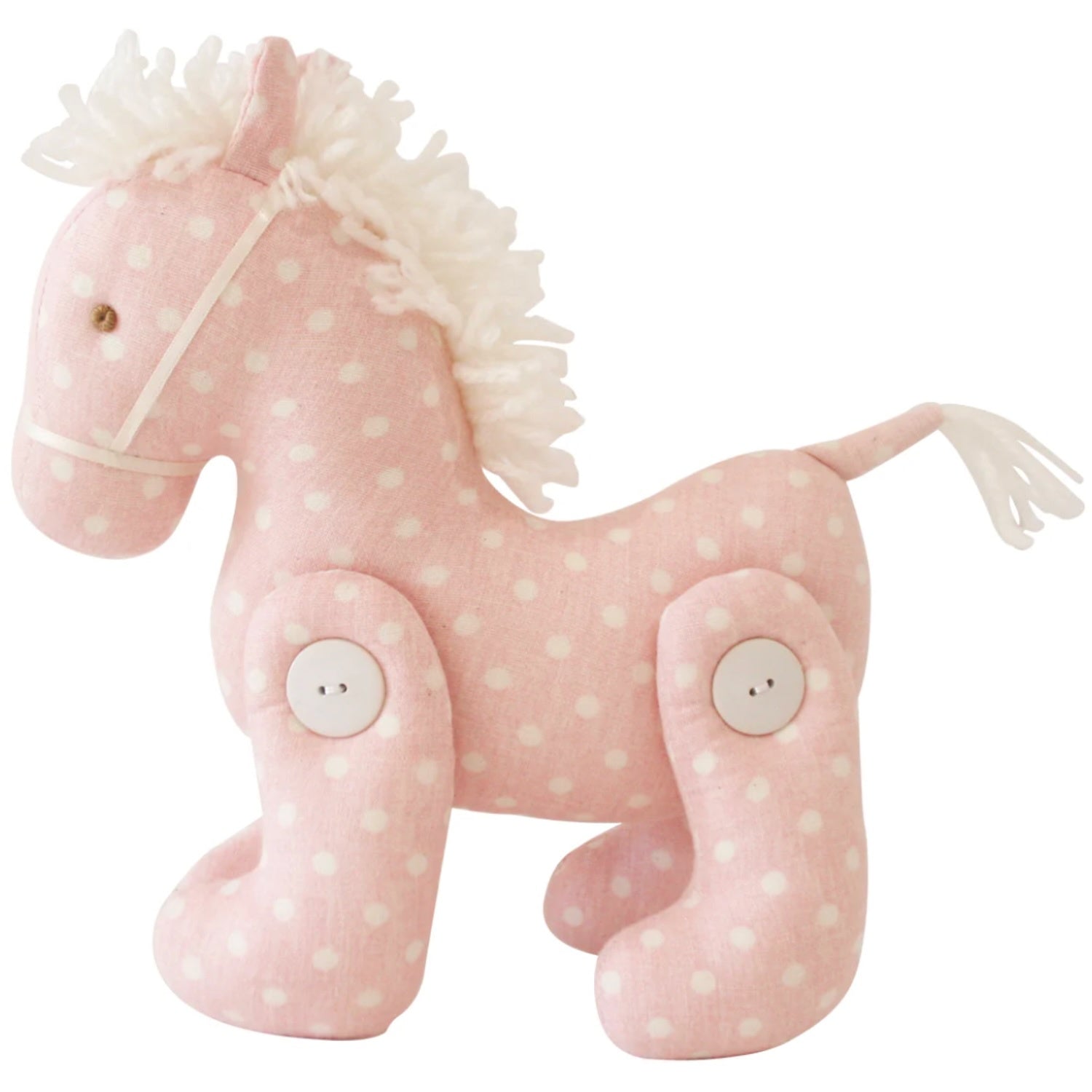 Jointed Pony - Pink White Spot