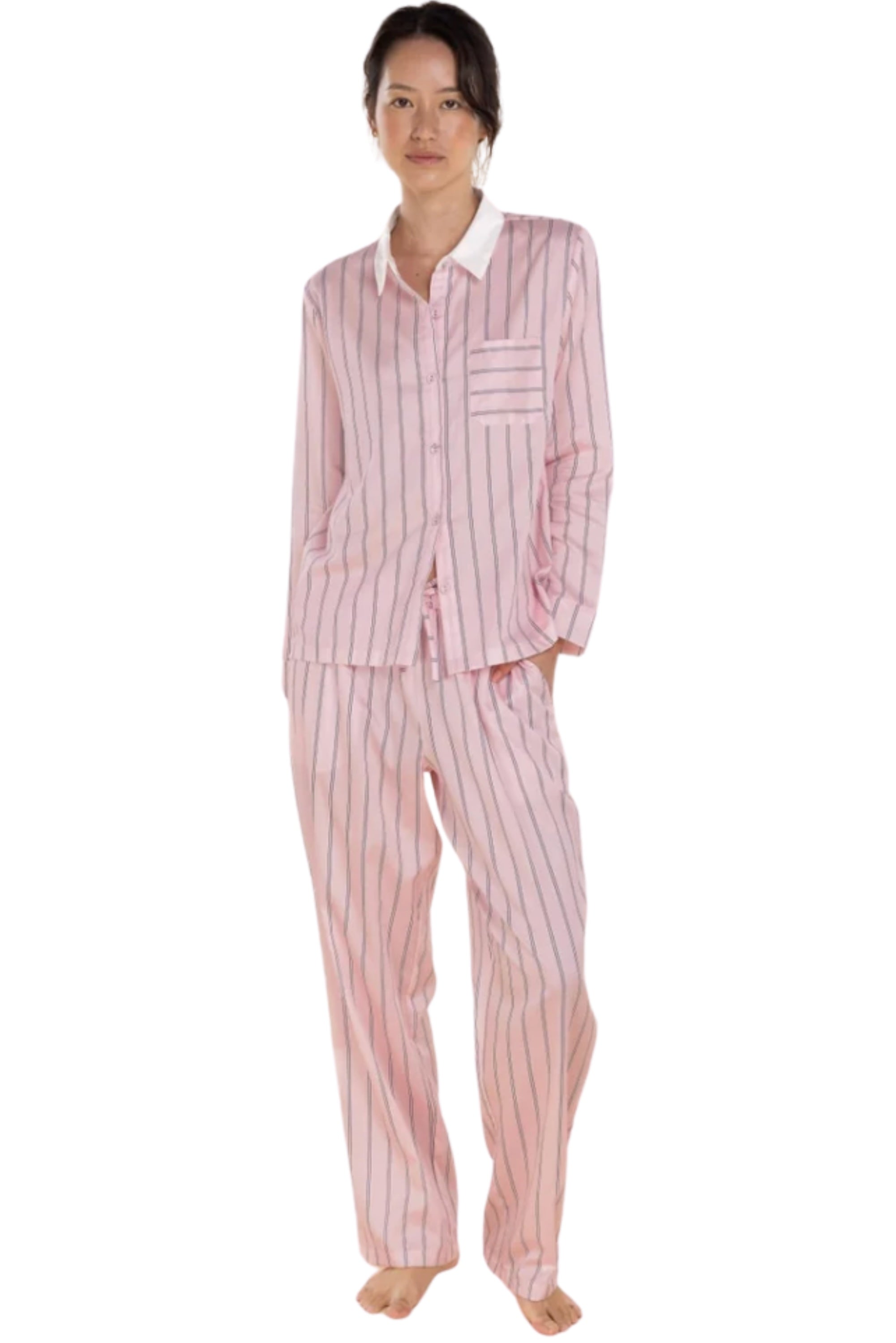 Belinda Long PJ Set - Pink Stripe