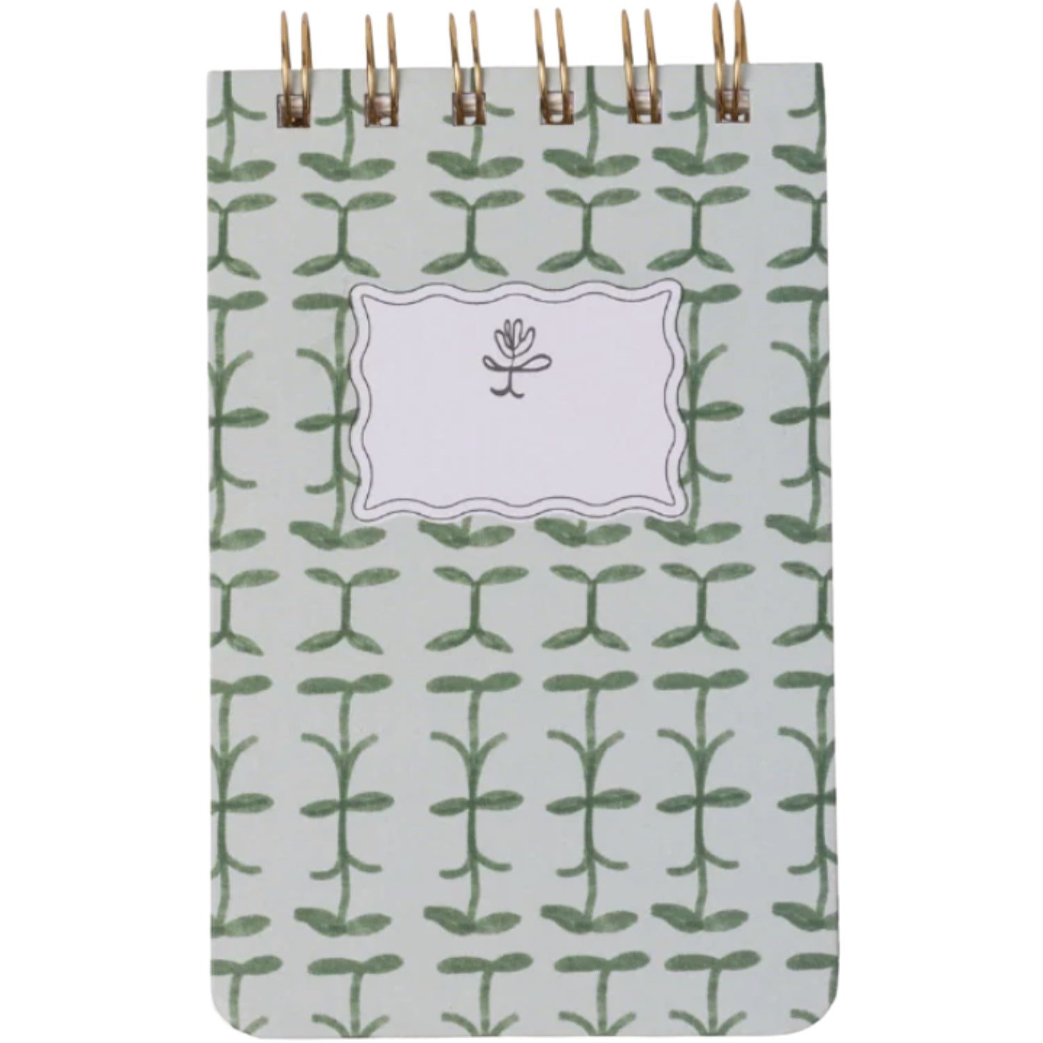 Twin Wire Notepad - Green Vine