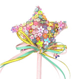 Floral Sequin Star Wand