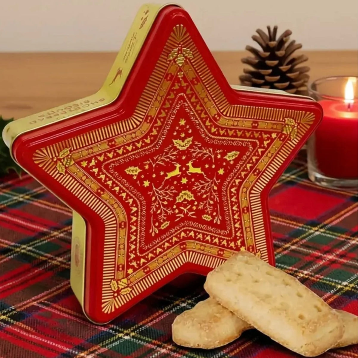Star Shortbread Tin 180g