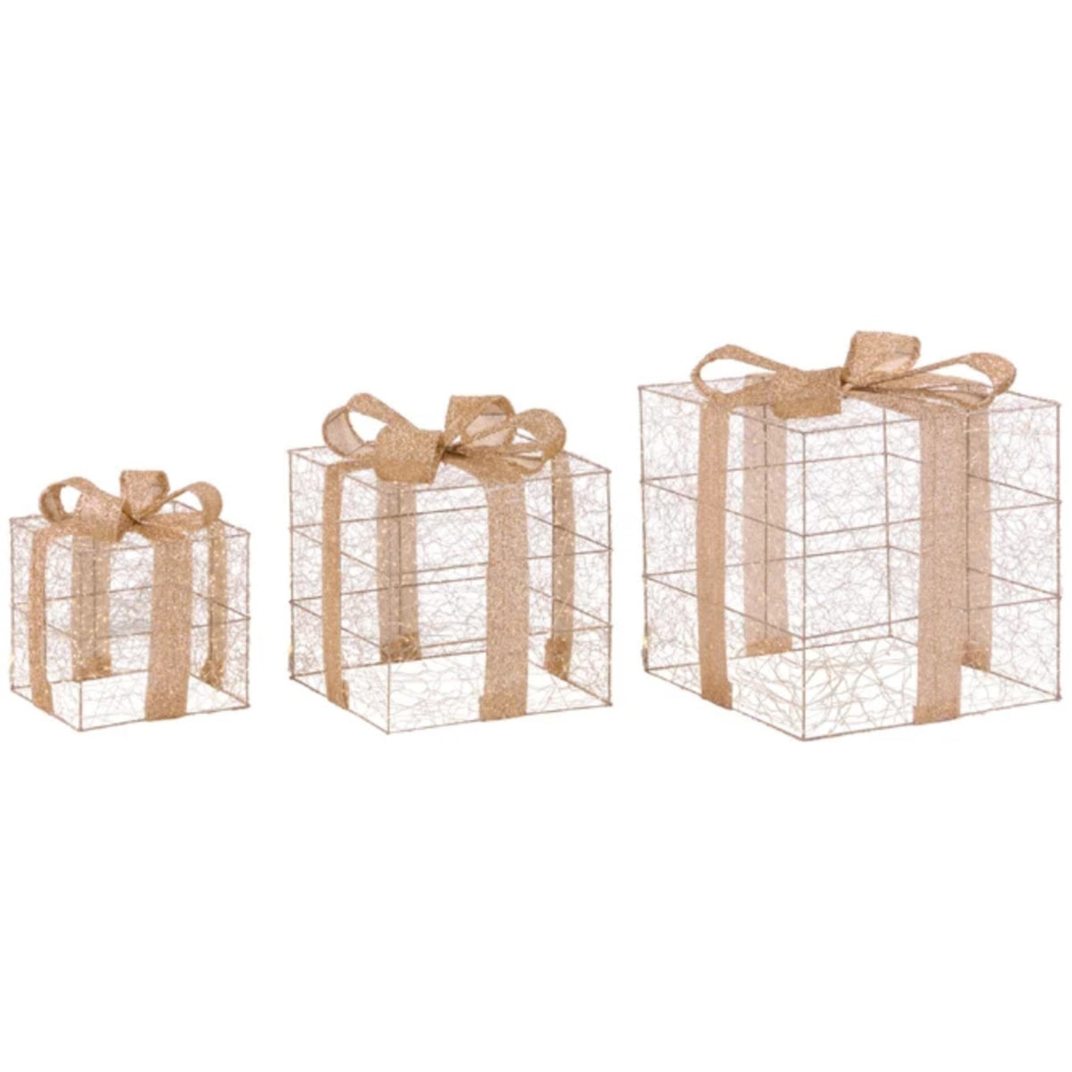 LED Illuminated Present Boxes