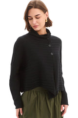 Cowl Neck Cardi - Black