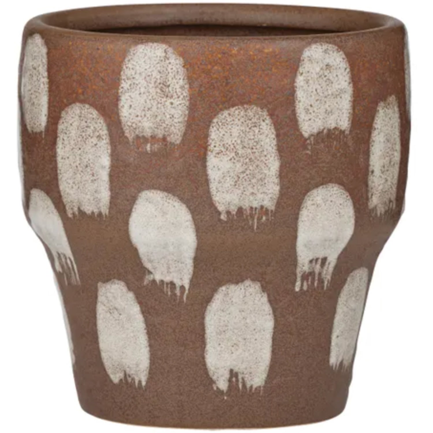 Trento Pot 14.5cm - Cocoa/White