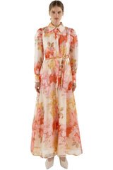 Julie Shirt Dress - Red/Pink