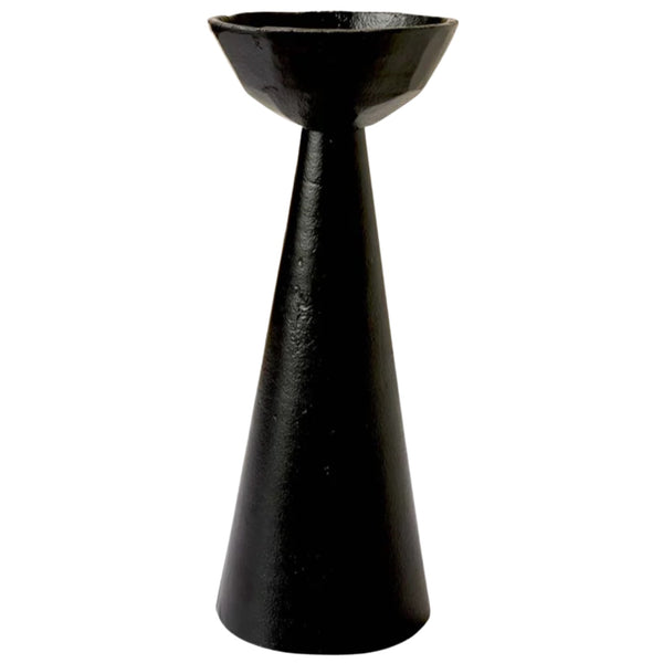 Norah Candle Holder - Large- Black