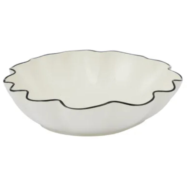 Winslow 30cm Bowl - Ivory/Black