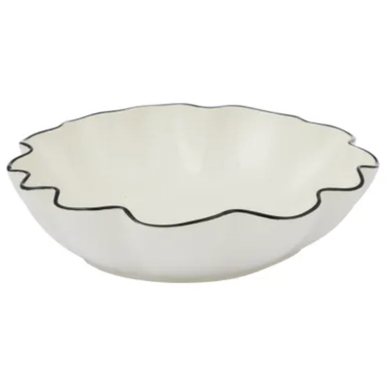Winslow 30cm Bowl - Ivory/Black