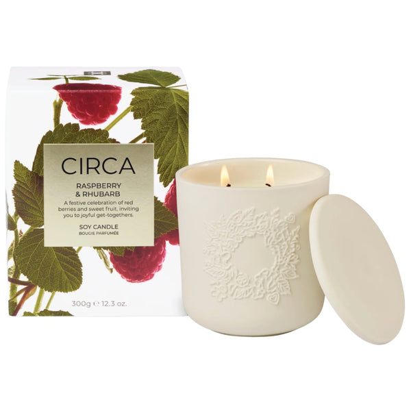 300g Candle - Raspberry & Rhubarb 2025