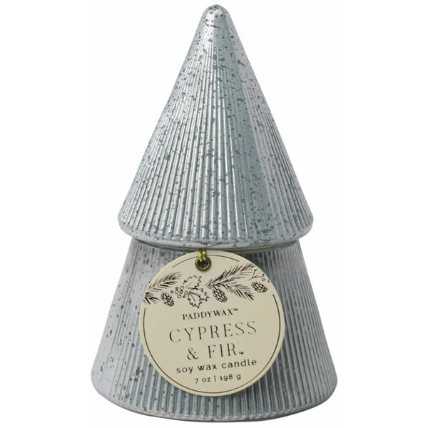 Stacked Tree Candle - Cypress & Fir