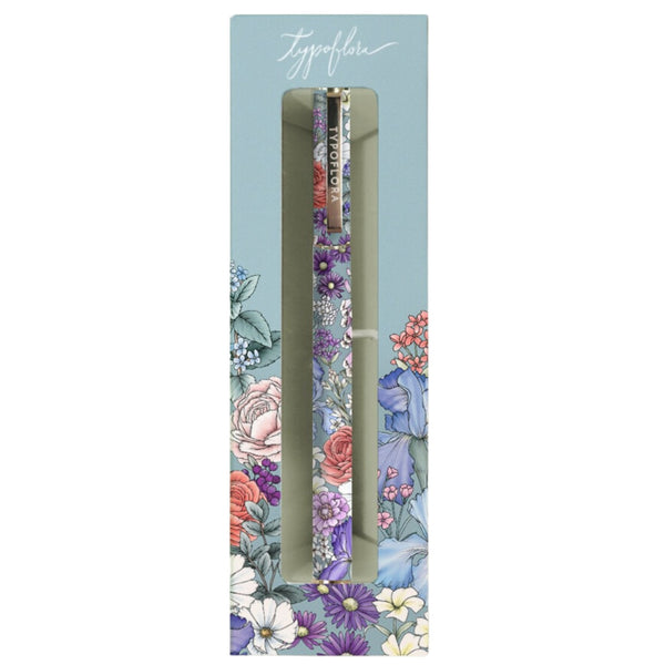 Rollerball Pen -  Blooms in Blue