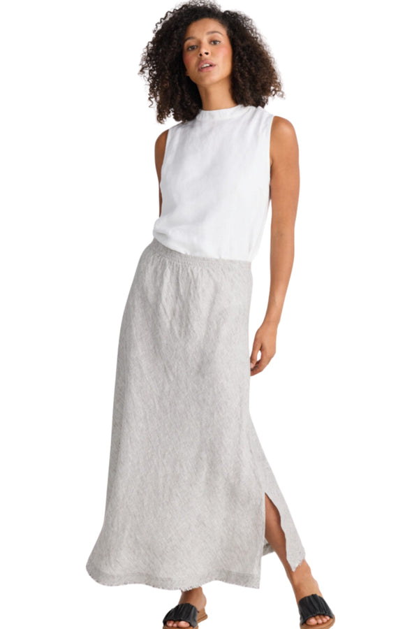 Sicily Skirt - Charcoal Fleck