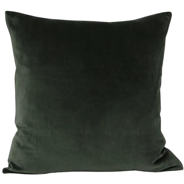 Velvet Cushion Cover - Dark Green