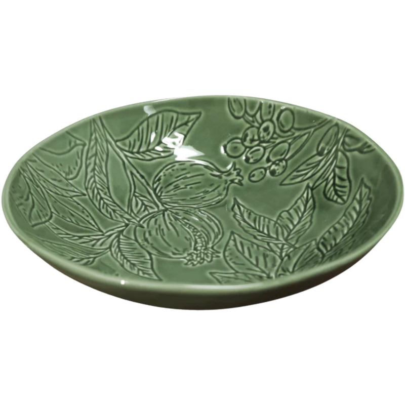 Poinsettia 28cm Bowl - Green