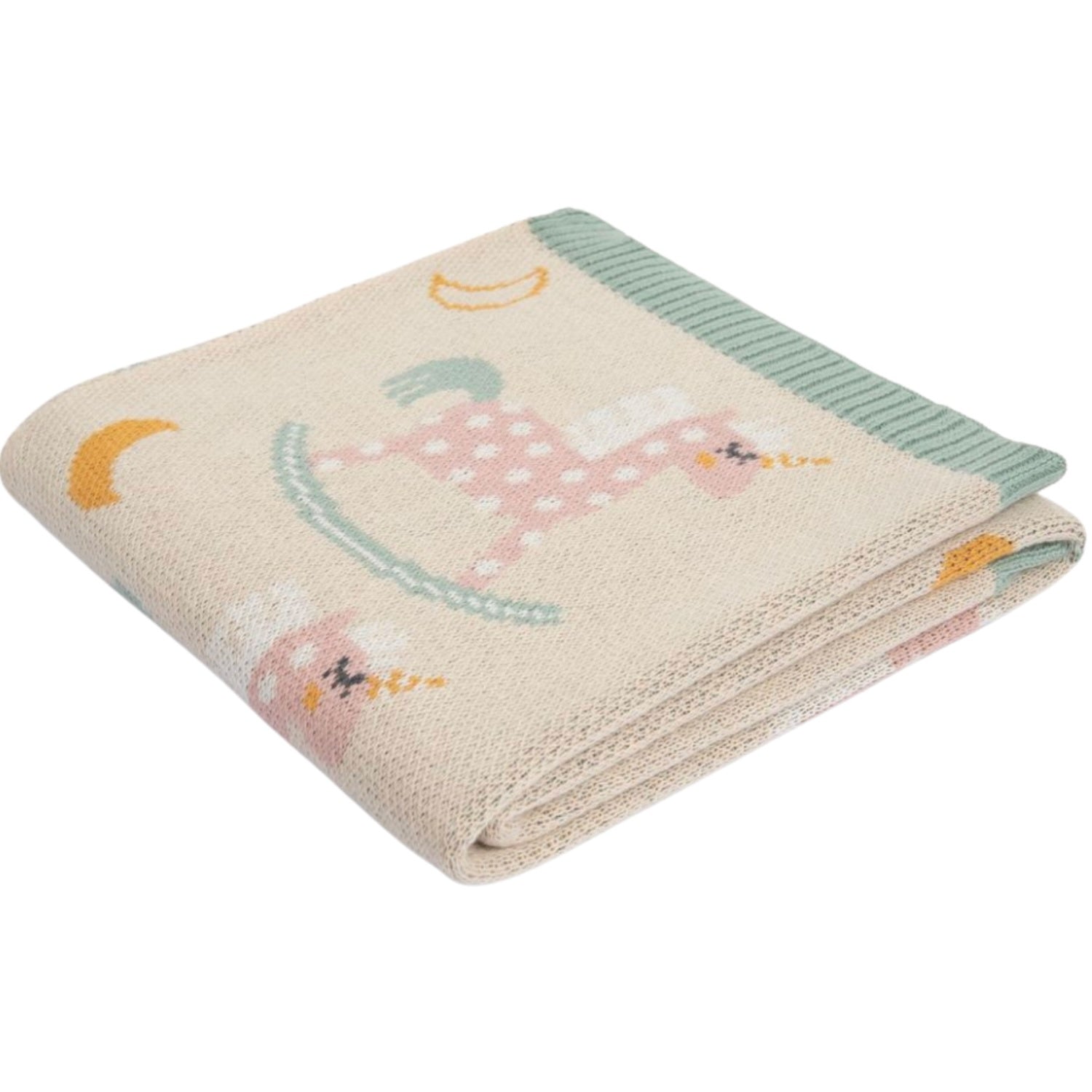 Unicorn Knit Blanket - Pink