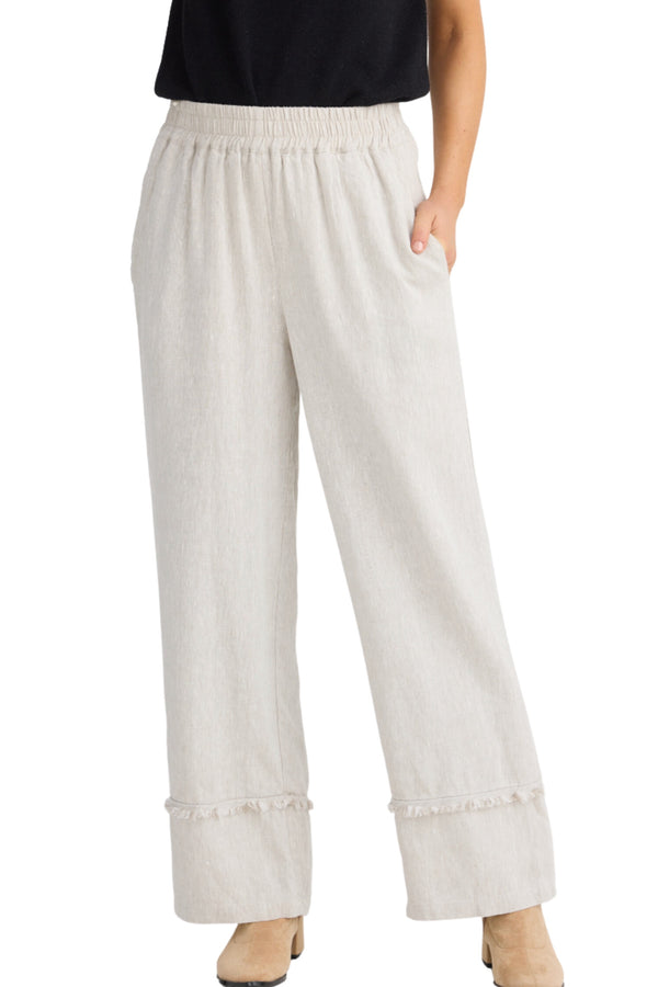 Sienna Pant - Natural Linen