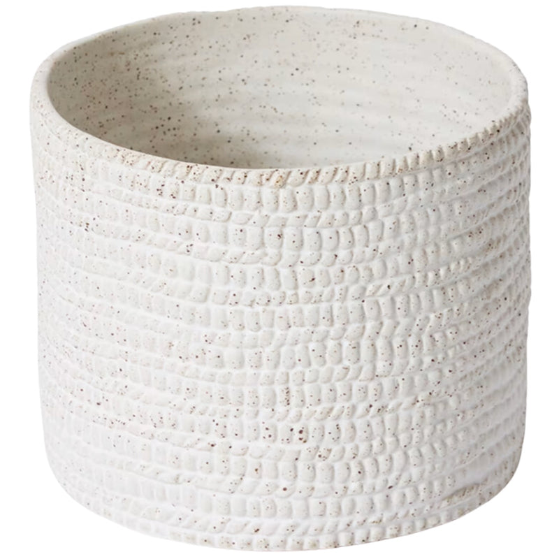 Aurora Cylinder Vase 18x15cm - White